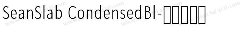 SeanSlab CondensedBl字体转换